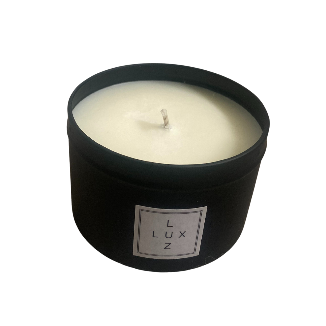 Coconut & vanilla - Matt black tin candle